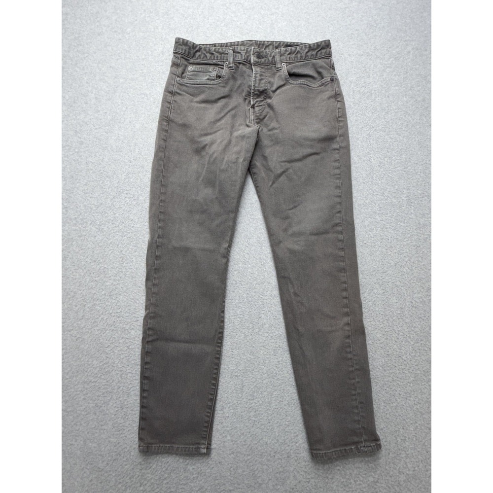 Bonobos Slim Taper Jeans Mens 31x30 Gray Medium Wash Stretch Denim Pants Casual